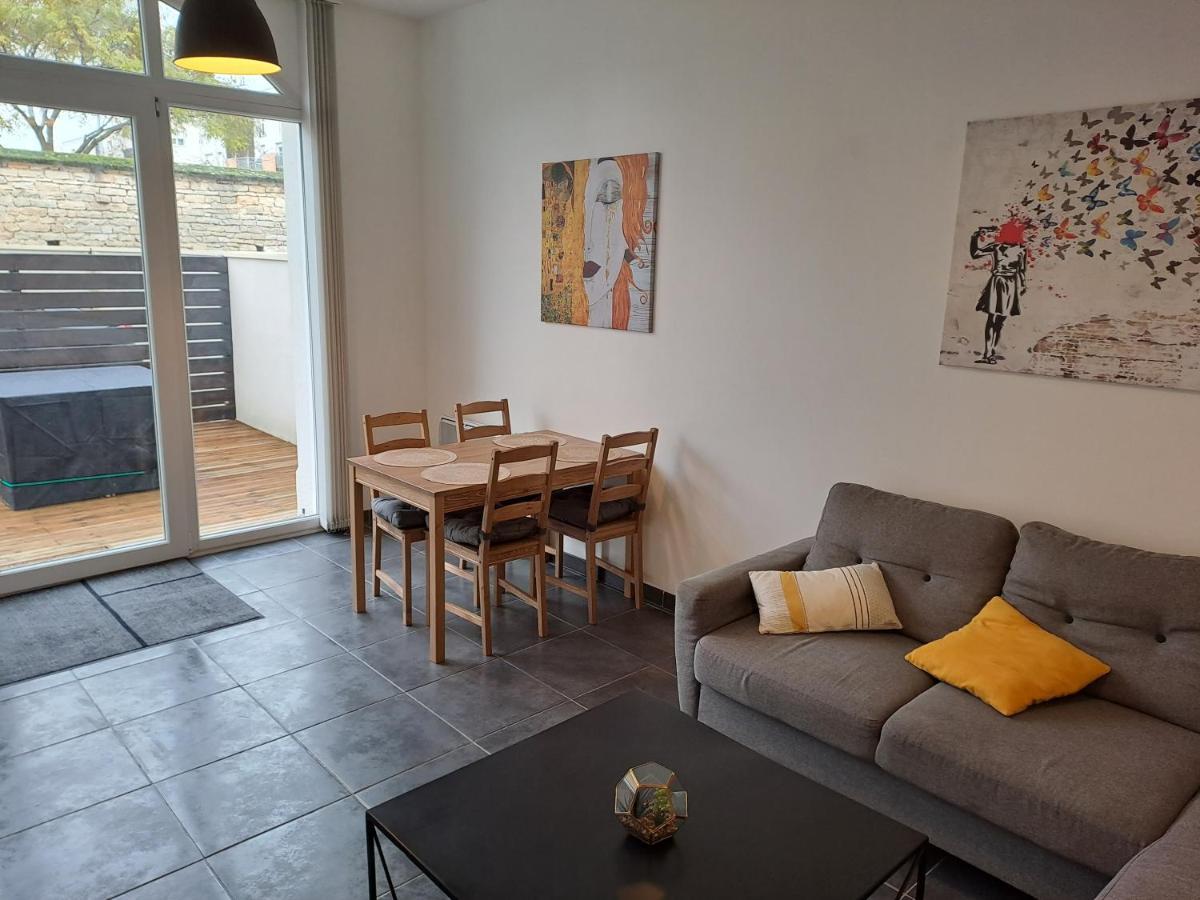 Bel Appartement Grande Terrasse Avec Parking A Digione Esterno foto